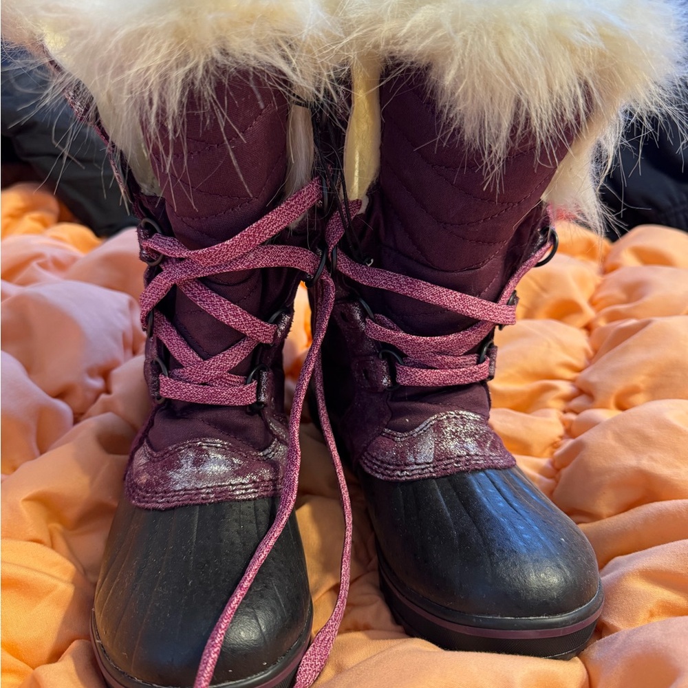 Sorel Kids Boots - Purple and Black